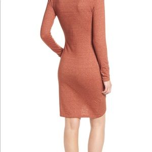 Leith Ruched Long Sleeve Dress